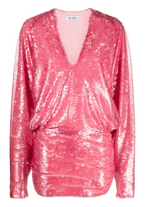 Light pink Gael sequin-embellished minidress - women